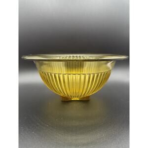 Federal Glass Golden Glow Depression Glass Mixing Bowl Vintage 1930s 7.5” Round